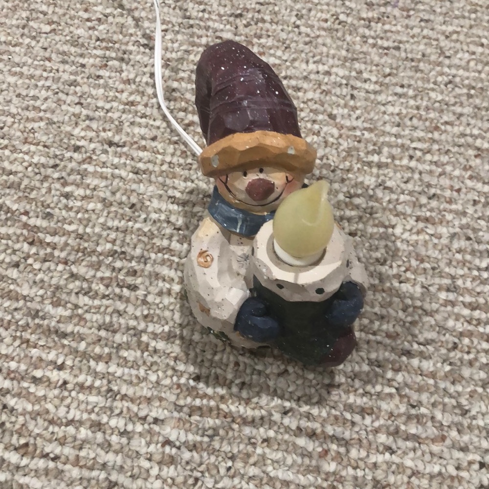 Snowman lamp
